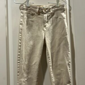 L’AGENCE High Rise Skinny Margot Jeans stretchy size 25 cream color